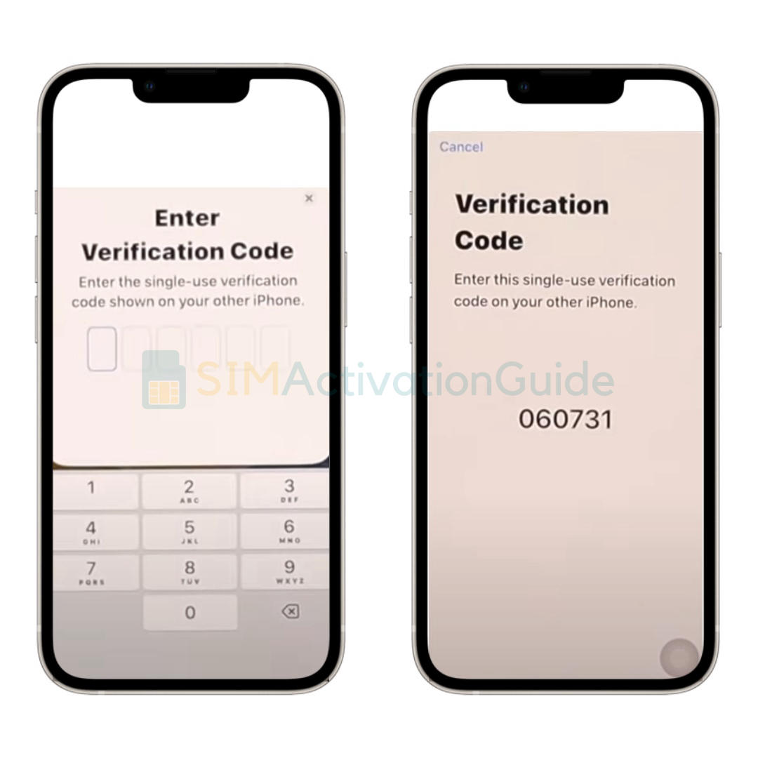 iphone esim verification code