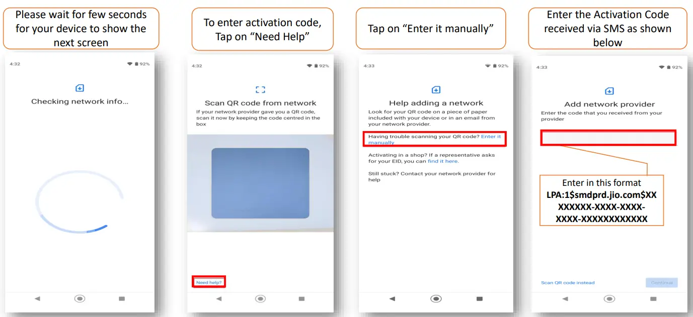 Using Activation Code